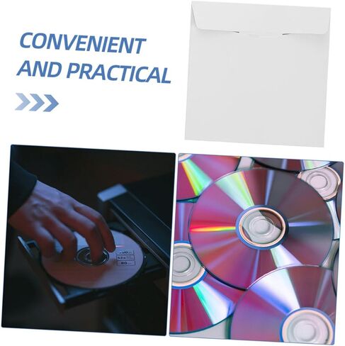 10pcs Flat Cd DVD Mailer Envelopes Cardboard Cd Cases Organized Labeling for Storage in Saudi Arabia
