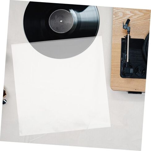 30Pcs Vinyl Record Outer Sleeves Adhesive Plastic Covers for Records Protection Scratches and for Vinyl Collectors and Music in Saudi Arabia
