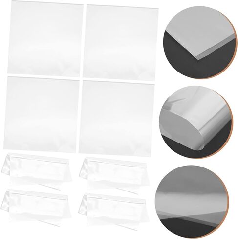 30Pcs Vinyl Record Outer Sleeves Adhesive Plastic Covers for Records Protection Scratches and for Vinyl Collectors and Music in Saudi Arabia