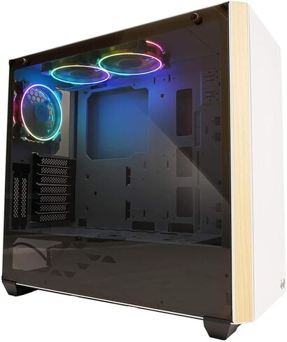 حافظة INWIN E-ATX متوافقة بتصميم بسيط على شكل برج متوسط ​​باللون الأبيض موديل 216-PureWhite [CS-216-3ASP120] in Saudi Arabia