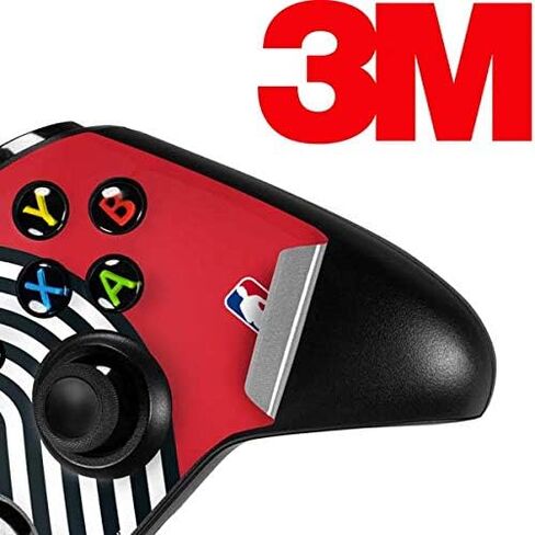 ملصق Skinit المخصص للألعاب متوافق مع وحدة تحكم Xbox One S - تصميم شعار كبير مرخص رسميًا من NBA Portland Trail Blazers in Kuwait