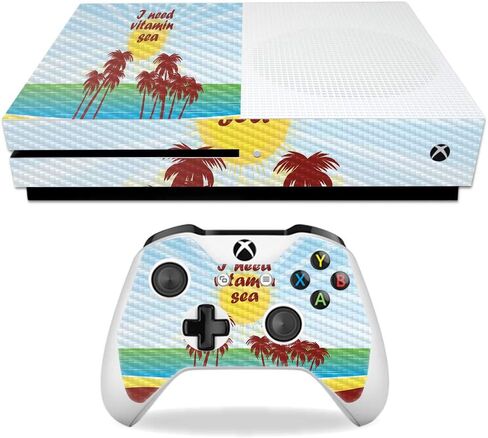 غلاف MightySkins من ألياف الكربون لجهاز Microsoft Xbox One S - Beer Lover | لمسة نهائية واقية ومتينة من ألياف الكربون | سهل التطبيق والإزالة وتغيير الأنماط | صنع في الولايات المتحدة الأمريكية in Kuwait