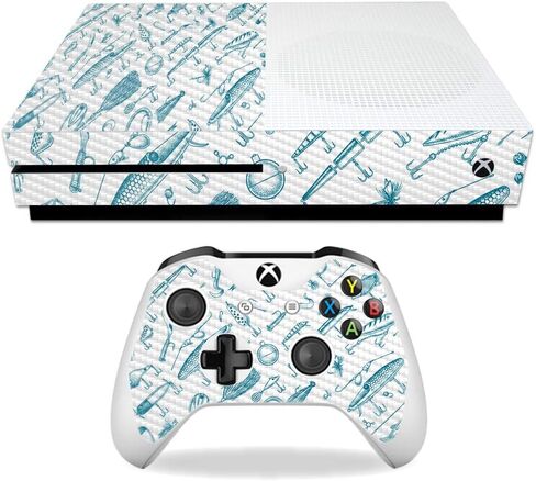 غلاف MightySkins من ألياف الكربون لجهاز Microsoft Xbox One S - Beer Lover | لمسة نهائية واقية ومتينة من ألياف الكربون | سهل التطبيق والإزالة وتغيير الأنماط | صنع في الولايات المتحدة الأمريكية in Kuwait