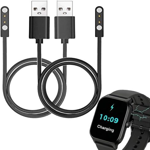 Smart Watch Charger Cables Compatible with Liufiueq P125 1.85" Smartwatch, 2-Pack in Saudi Arabia
