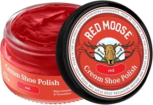 RED MOOSE Premium Boot and Shoe Cream Polish - 3 Pack Black - Brown- Neutral - Made in the USA in Saudi Arabia
