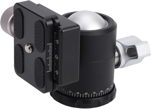 رأس كروي ثلاثي القوائم من EBTOOLS، كرة معدنية كبيرة مقاس 30 مم لكاميرا DSLR مع قاعدة بانورامية 360 درجة، سعة تحميل 8 كجم، نظام قفل ثلاثي، لوحة من نوع Arca in Saudi Arabia