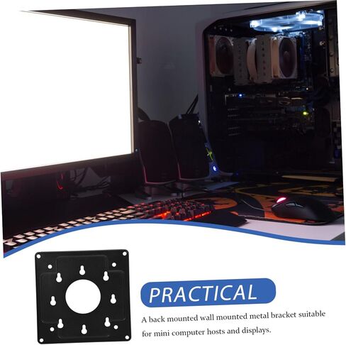 1set Monitor Stand Mini Pc Mount Back Mounting Plate Desk Computer Accessory System Bracket in Saudi Arabia