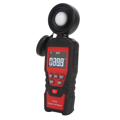 Digital Light Meter, Fast and Sensitive Luxmeter Illuminometer with 180 Degrees Rotating Probe, Backlight Display for Accuracy, Comes with Storage Bag in Saudi Arabia