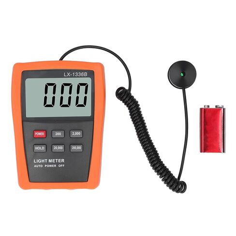 Illuminance Light Meter, Illuminance Light Meter, Digital Screen Brightness High ABS Housing CD ㎡ Digital Display Photometer for Lighting in Saudi Arabia