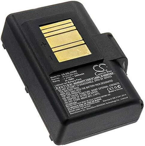 7.4 فولت متوافق مع بطارية زيبرا P1031365-059، P1031365-069، P1051378 QLN220، QLn220HC، QLN320، QLn320HC، ZQ500، ZQ510، ZQ520، ZQ521، ZQ610، ZQ610HC، ZQ620، ZQ620HC، ZR628، ZR638 in Saudi Arabia