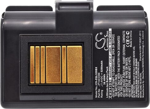 7.4 فولت متوافق مع بطارية زيبرا P1023901-LF، P1031365-025 QLN220، QLn220HC، QLN320، QLn320HC، ZQ500، ZQ510، ZQ520، ZQ610، ZQ610HC، ZQ620، ZQ620HC، ZR628، ZR638 in Kuwait