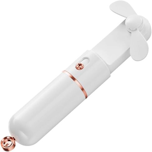 Portable Handheld Mini Fan with 2000mah Rechargeable Battery 3-speed USB Cooling Fan for Adults and Travel White Compact Desk for Personal Cooling in Saudi Arabia