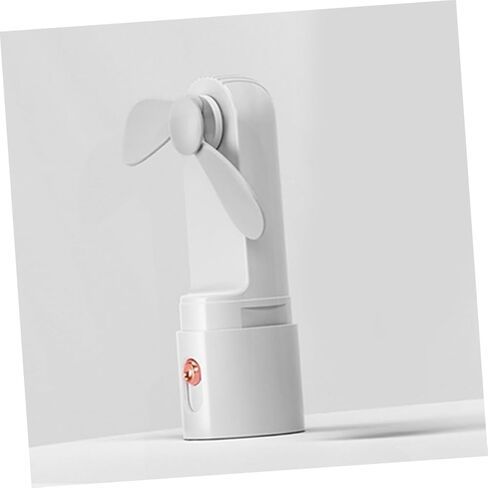Portable Handheld Mini Fan with 2000mah Rechargeable Battery 3-speed USB Cooling Fan for Adults and Travel White Compact Desk for Personal Cooling in Saudi Arabia