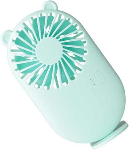 Vaguelly Portable USB Silent Mini Fan for Office Desk, Rechargeable Green Mute Cooling Fan for Home, School, and Travel Use in Saudi Arabia
