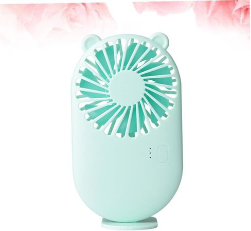 Vaguelly Portable USB Silent Mini Fan for Office Desk, Rechargeable Green Mute Cooling Fan for Home, School, and Travel Use in Saudi Arabia