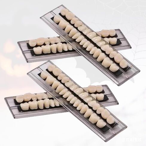 UKYCEORA أسنان مصاصي الدماء، ديكور الأنياب المزيفة، مجموعة أسنان مزيفة للهالوين، أنياب أسنان مصاصي الدماء، أسنان الهالوين، أسنان وحش كاذبة/أسنان حادة، نموذج عرض الأسنان - ليس للاستخدام الطبي. (28 قطعة * 4 صناديق) in Saudi Arabia