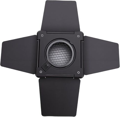 GOWENIC Four Leaf Barndoor مع مجموعة شبكة قرص العسل و5 مرشحات ألوان، تحكم دقيق في الضوء وامتصاصه يقضي على الضوء الشارد، 60 شبكة قرص العسل تقوي تسليط الضوء in Saudi Arabia
