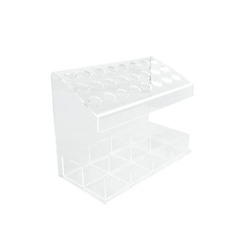Dental Acrylic Syringe Holder, YOUYA DENTAL Multi-Function Dental Composite Syringe Rack, Resin Adhesive Applicators Organizer Placement Case (12 Syringe Slots + 4 compartments) in Kuwait