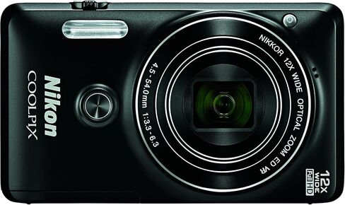 كاميرا نيكون COOLPIX S6900 الرقمية مع زووم بصري 12x وواي فاي مدمج (أسود) in Kuwait
