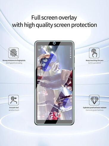 واقي شاشة لمشغل MP3 Oilsky M502 مقاس 5.5 بوصة عالي الدقة، طبقة مقاومة للخدش عالية الدقة، شفافة عالية الدقة، خالية من الفقاعات مع مجموعة تركيب سهلة، 3 عبوات in Kuwait