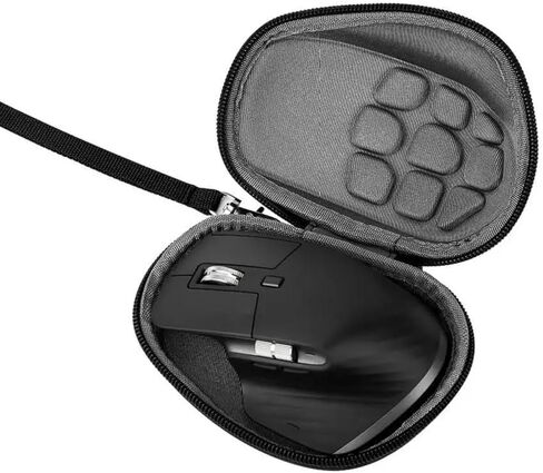 حافظة حماية صلبة للماوس، متوافقة مع Logitech Mx Master 3 / 3S، حقيبة سفر لاسلكية، منظم حقيبة تخزين لماوس بلوتوث (أسود) in Kuwait
