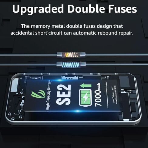 بطارية LL TRADER لهاتف iPhone SE2020، بطارية بديلة عالية السعة 7000 مللي أمبير في الساعة لهاتف iPhone SE2020، (A2275、A2298、A2296) مع مجموعة أدوات إصلاح كاملة 2025new in Kuwait