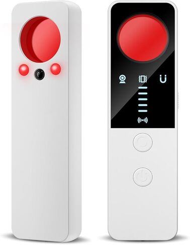 كاشف الكاميرا الخفية - كاشف تعقب GPS للمنزل والسيارة والفندق والمكتب - أبيض in Kuwait