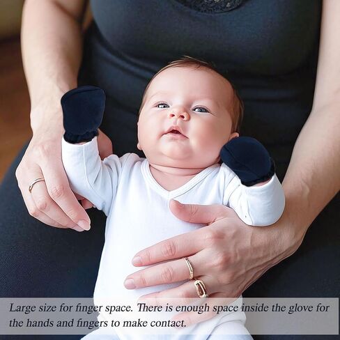 Baby Mittens 0-6 Months No Scratch 100% Cotton Gloves for Newborn Boys Girls in Saudi Arabia