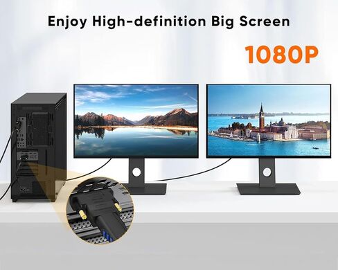 محول DVI إلى HDMI، محول DVI ذكر ثنائي الاتجاه إلى HDMI أنثى، يدعم 1080P، ثلاثي الأبعاد لـ PS3، PS4، صندوق التلفزيون، بلو راي، جهاز العرض، HDTV in Saudi Arabia