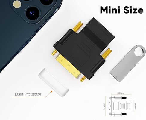 محول DVI إلى HDMI، محول DVI ذكر ثنائي الاتجاه إلى HDMI أنثى، يدعم 1080P، ثلاثي الأبعاد لـ PS3، PS4، صندوق التلفزيون، بلو راي، جهاز العرض، HDTV in Saudi Arabia