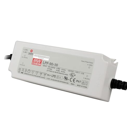 يعني جيدًا LPF 90W 24V 3.75A LED Driver، LPF-90D-24 AC-DC محول التيار الكهربائي المستمر لتحويل التيار الكهربائي مع IP67، PFC، 3 في 1 يعتم، علبة بلاستيكية in Kuwait