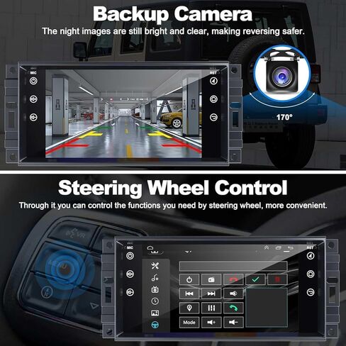 ستيريو سيارة Android 13 لسيارة دودج تشارجر 2008 2009 2010: شاشة لمس 7 بوصة مع تشغيل لاسلكي Carplay Android كاميرا احتياطية تلقائية GPS بلوتوث FM SWC in Saudi Arabia