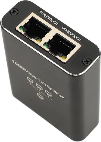 محولات شبكة الكمبيوتر المحمول 1000 ميجابت في الثانية مع كابل طاقة USB RJ45 الفاصل لـ Cat5 5e 6 7 8 كابل LAN الفاصل لمشاركة اتصال الشبكة جيجابت إيثرنت الفاصل 1 إلى 2 سرعة عالية in Kuwait