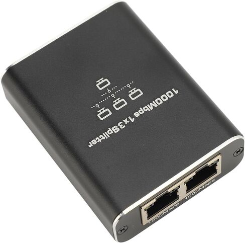 محولات شبكة الكمبيوتر المحمول 1000 ميجابت في الثانية مع كابل طاقة USB RJ45 الفاصل لـ Cat5 5e 6 7 8 كابل LAN الفاصل لمشاركة اتصال الشبكة جيجابت إيثرنت الفاصل 1 إلى 2 سرعة عالية in Kuwait