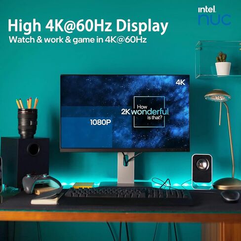 كمبيوتر Intel NUC 12 Pro Kit Wall Street Canyon Mini PC (ذاكرة الوصول العشوائي 16 جيجابايت، 512 جيجابايت SSD، 12-Core i7-1260P، Iris Xe Graphics) سطح مكتب الأعمال، 2 x Thunderbolt 4، Ethernet، Wi-Fi 6E، 3-YR WRT، IST Hub، Win 11 Pro in Saudi Arabia