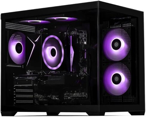STORMCRAFT Gamer Sirius Pre Built Gaming Desktop, Intel Core i5 14400F, Geforce RTX 5060 Ti 8GB,16GB DDR4 RGB RAM, 1TB NVMe SSD, ARGB Cooling, WiFi Bluetooth VR Ready & Windows 11 Home PC Towers in Kuwait