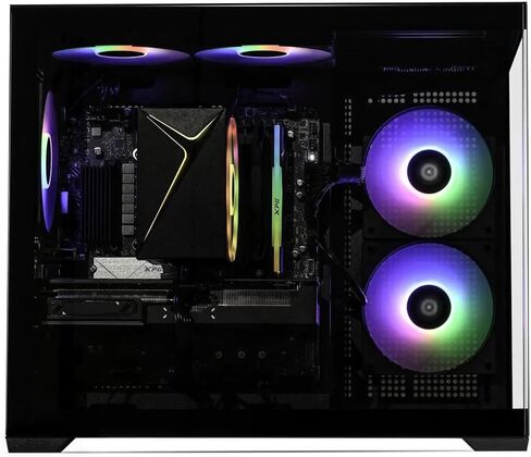 STORMCRAFT Gamer Sirius Pre Built Gaming Desktop, Intel Core i5 14400F, Geforce RTX 5060 Ti 8GB,16GB DDR4 RGB RAM, 1TB NVMe SSD, ARGB Cooling, WiFi Bluetooth VR Ready & Windows 11 Home PC Towers in Kuwait