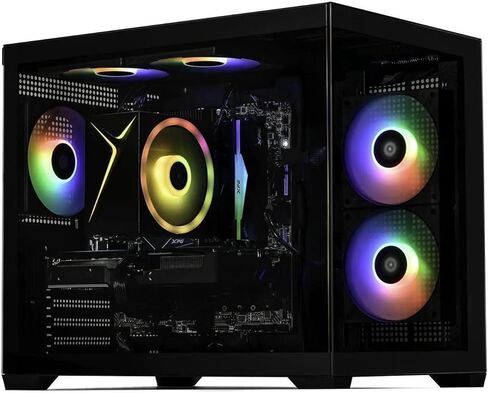 STORMCRAFT Sirius Prebuilt Gaming PC, Intel Core i5 14400F, Geforce RTX 5060,16GB DDR4 RGB RAM, 1TB NVMe SSD, ARGB Cooling, WiFi Bluetooth Ready & Windows 11 Home Tower Computers in Kuwait