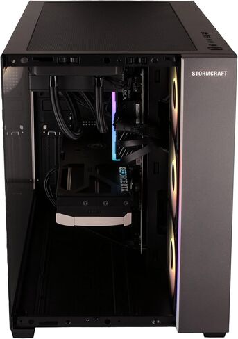 STORMCRAFT Falcon AI Gaming Computer AMD Ryzen 7 7800X3D 5.0 GHz, RX 9070 XT 16G, 32GB DDR5 RGB 6000MHz RAM, 1TB Gen4 NVMe SSD, 850W Gold ATX 3 PSU, 360mm AIO, USB-C, Bluetooth, Wi-Fi VR Ready PC in Saudi Arabia