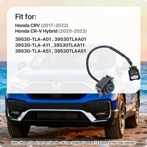 39530-TLA-A01 استبدال كاميرا الرؤية الخلفية لهوندا CRV 2017-2022 وهوندا CR-V Hybrid 2020-2022، كاميرا احتياطية OE تحل محل 39530-TLA-A11، 39530-TLA-A51، 39530TLAA01، 39530TLAA11، 39530TLAA51 بواسطة GreenYi in Kuwait