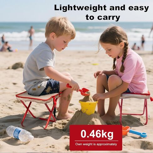 Camping Stool,Mountaineering and Hiking Portable Stools 13.5“ Portable Folding Stools for Outdoor Gardening and Beach Hiking Fishing,Foot Stool with Carry Bag to 330LB (13.5 inch) in Saudi Arabia
