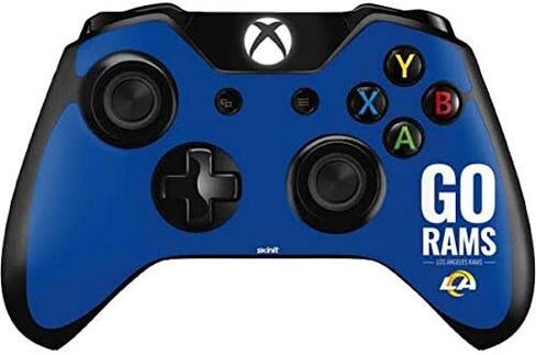 ملصق Skinit المخصص للألعاب متوافق مع وحدة تحكم Xbox One - تصميم شعار فريق NFL Los Angeles Rams مرخص رسميًا in Saudi Arabia