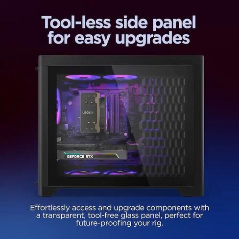 Lenovo Legion Tower 5 Gaming Desktop PC, NVIDIA GeForce RTX 5070 12GB GDDR7 GPU, AMD R7-7800X3D, 64 GB DDR5 5600MT/s, 2 TB SSD + 2 TB HDD, WiFi 6E/BT5.3, ARGB Quiet Cooling, Win 11 Pro, Accessories in Saudi Arabia