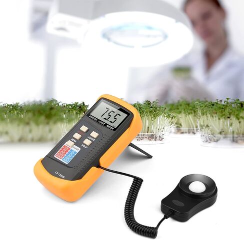 LCD Display Light Meter Handheld Illuminance Meter ABS Wide Range Meter for Industrial Use, Without Battery in Saudi Arabia