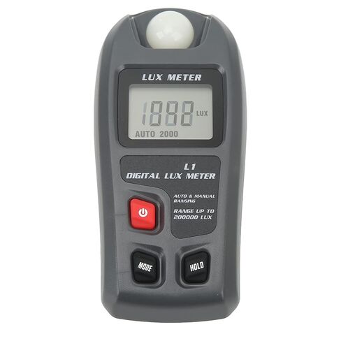 جهاز قياس الإضاءة الرقمي Luxmeter مع شاشة LCD، وإيقاف التشغيل التلقائي، ونطاق قياس واسع للاستخدام الداخلي/الخارجي in Saudi Arabia