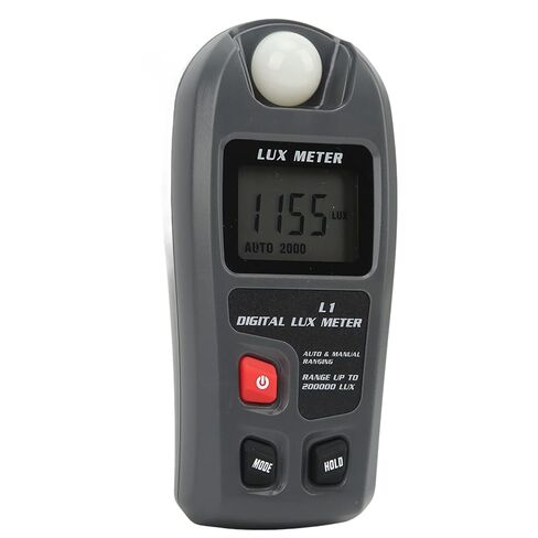 مقياس الإضاءة Luxmeter، 0.1‑200000lx لحفظ التاريخ، شاشة LCD كبيرة للاختبار in Saudi Arabia
