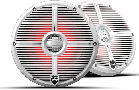 الأصوات الرطبة | ريفو 8 XW-W V3 | مكبرات صوت محورية عالية الإخراج من سلسلة REVO مقاس 8 بوصات مع شبكات RGB باللون الأبيض XW in Saudi Arabia