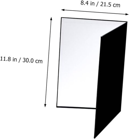 2pcs A4 Photography Reflective Board Cardboard Folding Reflector for Studio and Outdoor Lighting, Camera Lighting Reflector for Food and Still Life Photography in Saudi Arabia