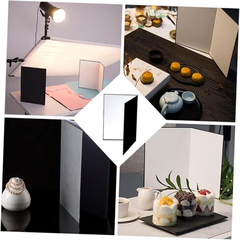 2pcs A4 Photography Reflector Cardboard Set, Portable Photo Reflective Board for Product and Culinary Lighting, Camera Lighting Accessories for Indoor and Outdoor Studio Use in Saudi Arabia