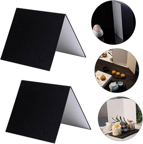 2pcs A4 Photography Reflector Cardboard Set, Portable Photo Reflective Board for Product and Culinary Lighting, Camera Lighting Accessories for Indoor and Outdoor Studio Use in Saudi Arabia